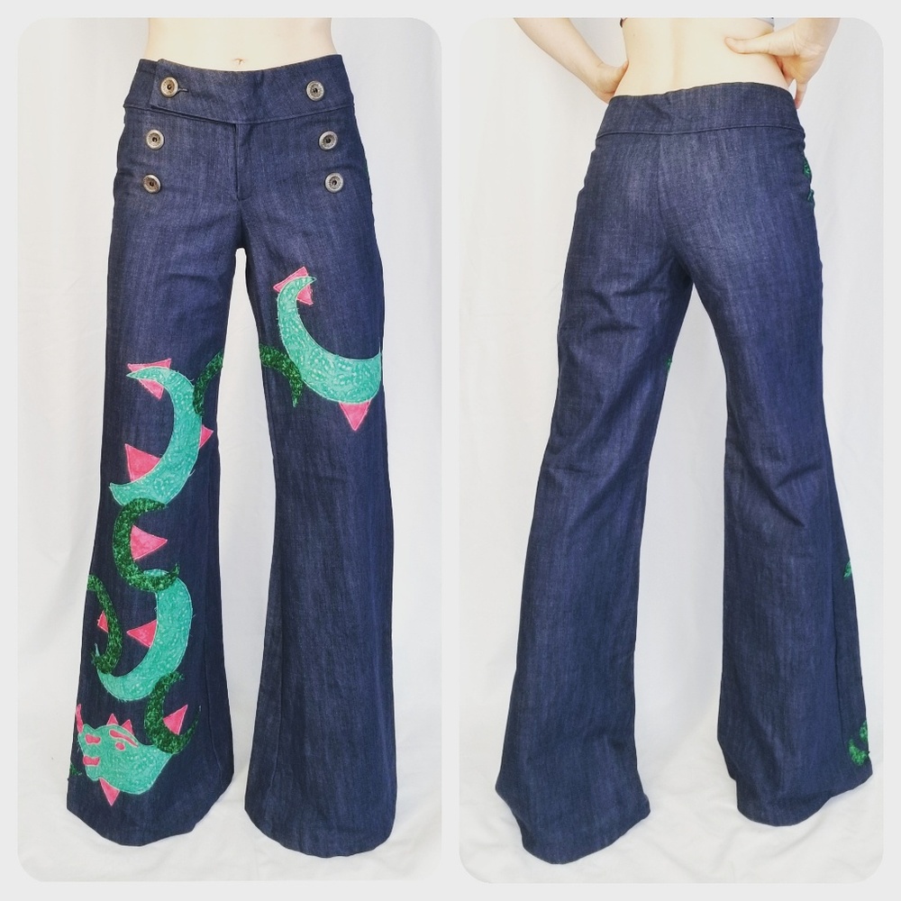 Custom Tailored Sailor Pants sz 4